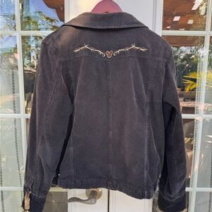 🥳Disney Vintage Black Corduroy Jacket with Mickey Mouse XL